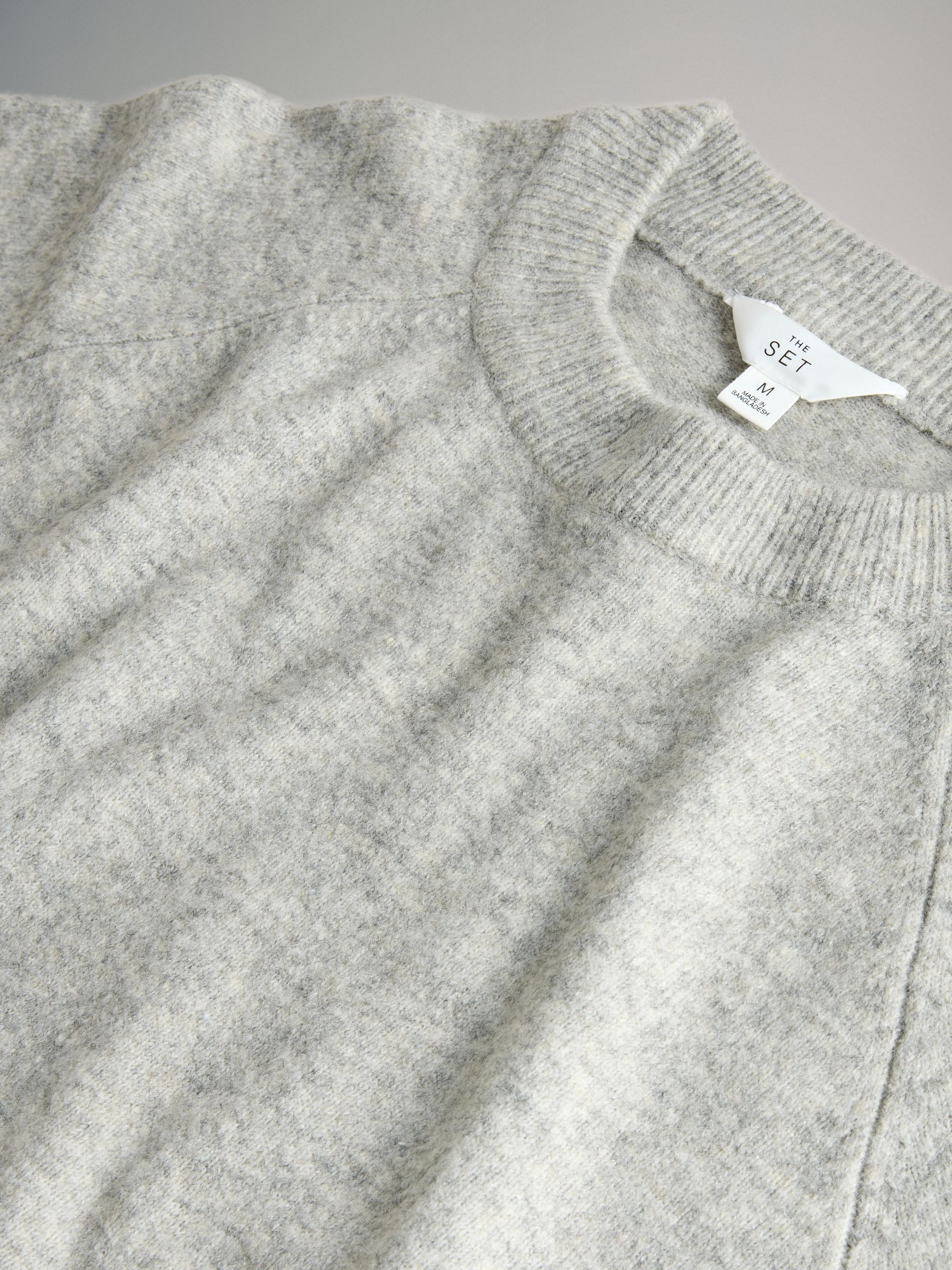 Zwart/grijs gemêleerd/crème - The Set 3 Pack Knitted T-Shirts With Wool