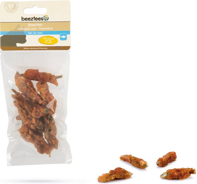 Beeztees gedroogde visjes met kip 70 gram