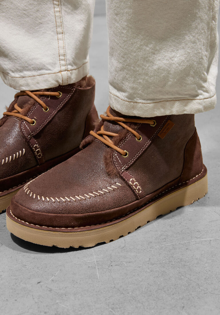 bruine ugg veterschoenen neumel crafted regenerate