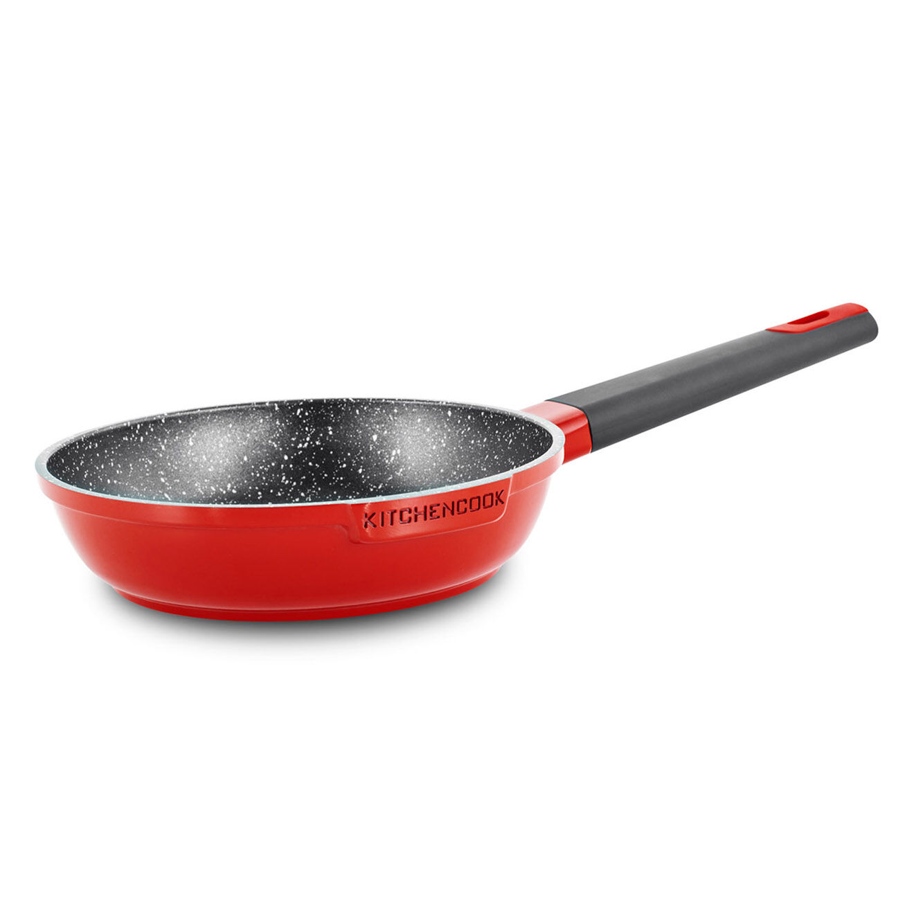 Kitchencook Poêle en fonte d'aluminium rouge - D.20 cm