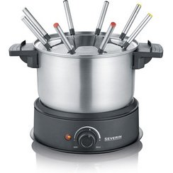 Appareil à fondue FO 2470, acier inoxydable / noir