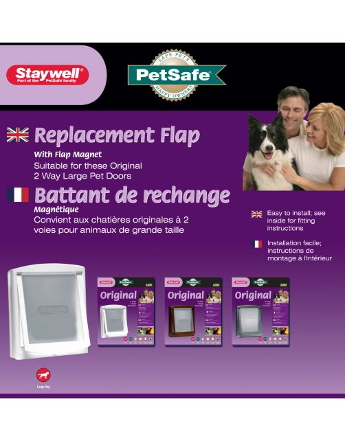 Staywell-Petsafe Vervangingsklep 760\/775\/777 - Hondenluik - per stuk