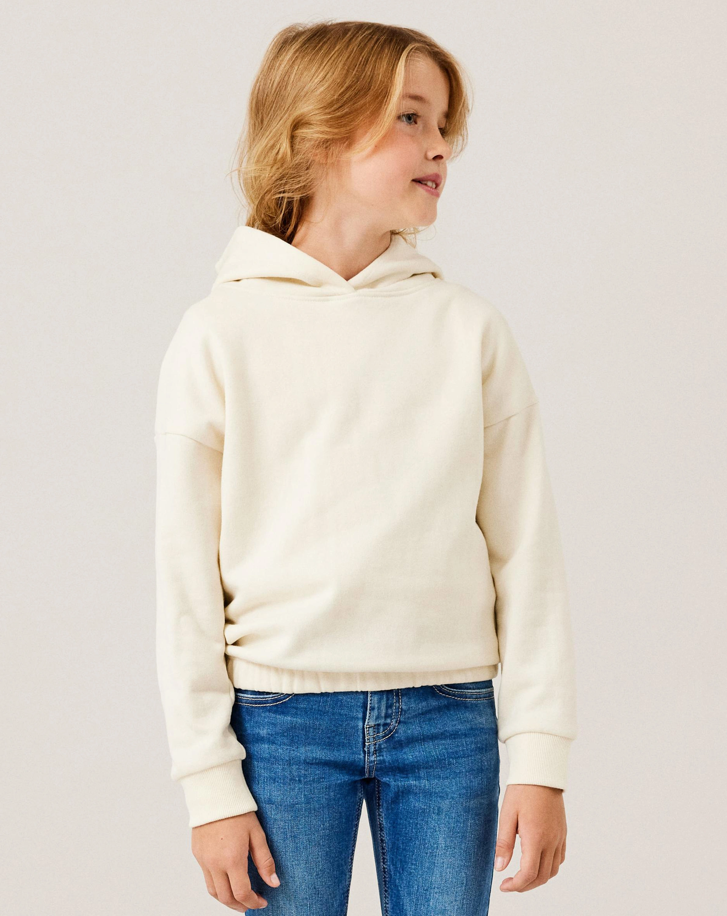 Kapuzensweatshirt NKFTIMMA in buttercream