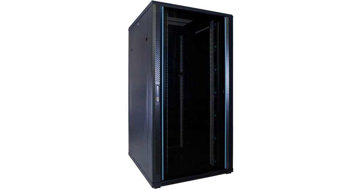 DSI32U serverkast met glazen deur - DS8032 server rack  (Zwart, 800 x 1000 x 1600mm)