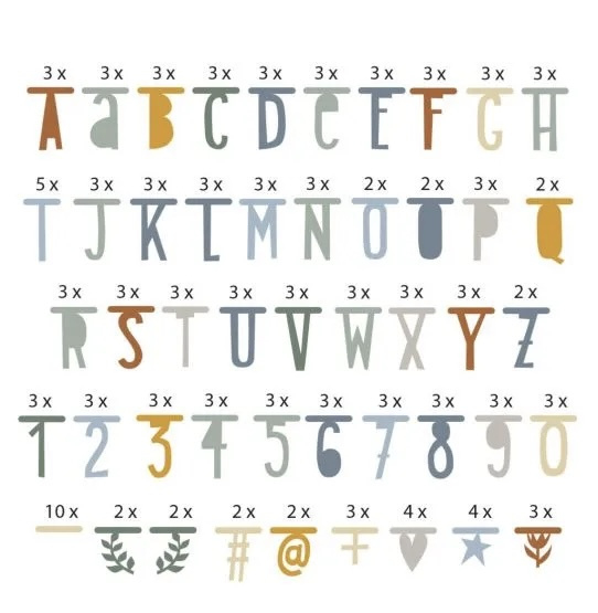 Letter banner naturals #1