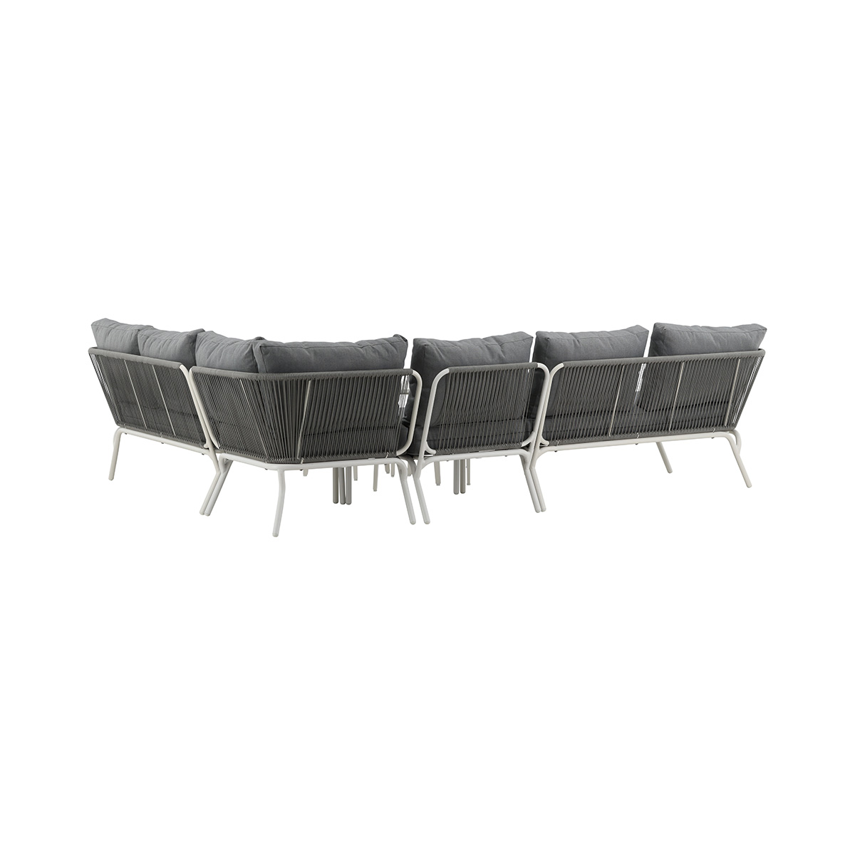 Loungeset Hanne 2 delig - met zitkussens Grijs