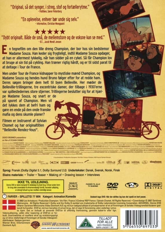 Trillingerne Fra Belleville - DVD