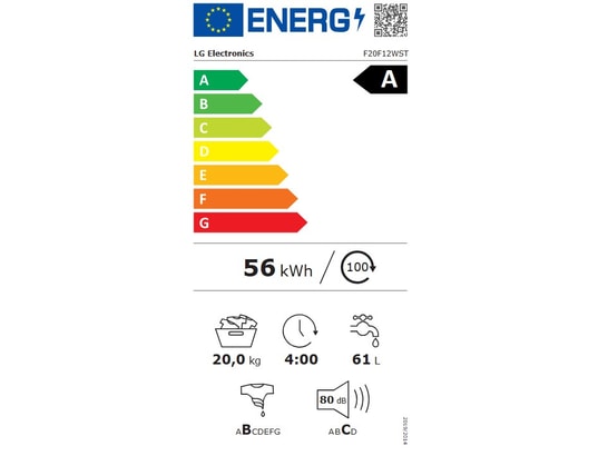 LG - Lave linge Frontal F20F12WST