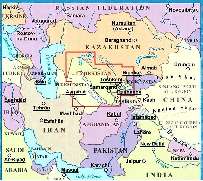 GIZI - UZBEKISTAN ECHELLE 1 1 300 000 E GIZI