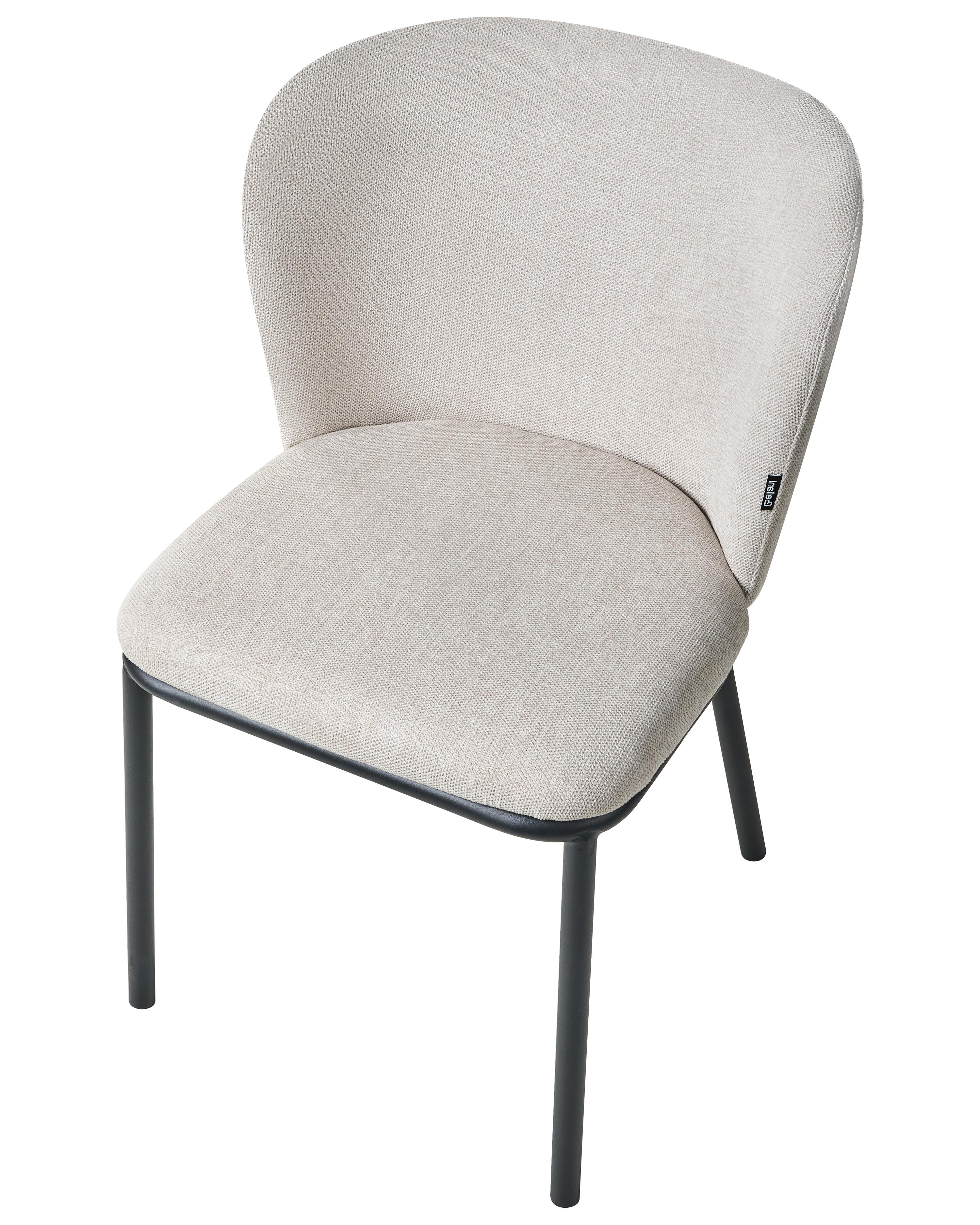 Set van 2 eetkamerstoelen ARTESIA Stof Lichtbeige