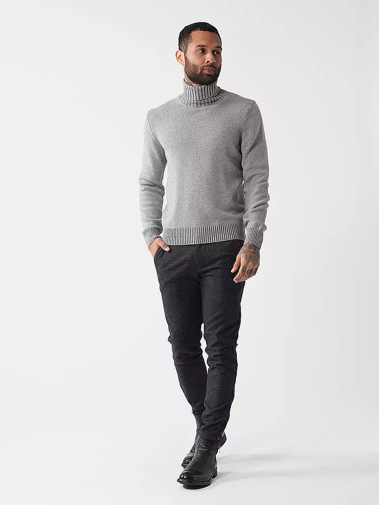 GRAN SASSO Rollkragenpullover grau
