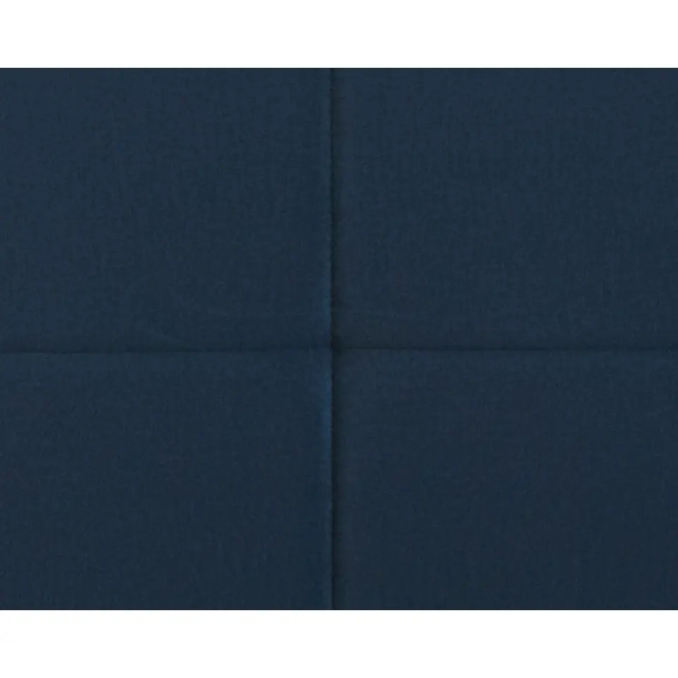 Boxspring Liv geblokt - blauw - 140x200 cm - ronde poot