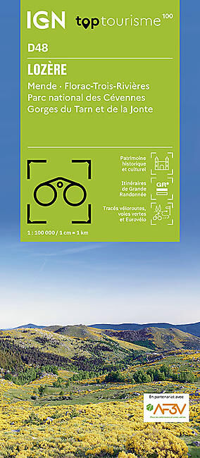 IGN - LOZERE D48 TOP TOURISME 100 IGN