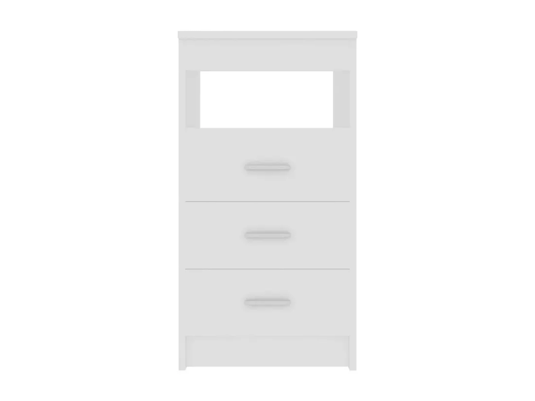 Armoire à tiroirs Blanc 40x50x76 cm Bois d'ingénierie