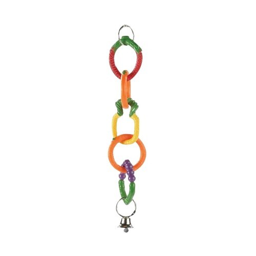 Brinquedo clássico de pássaro em forma de anel para pendurar, várias cores