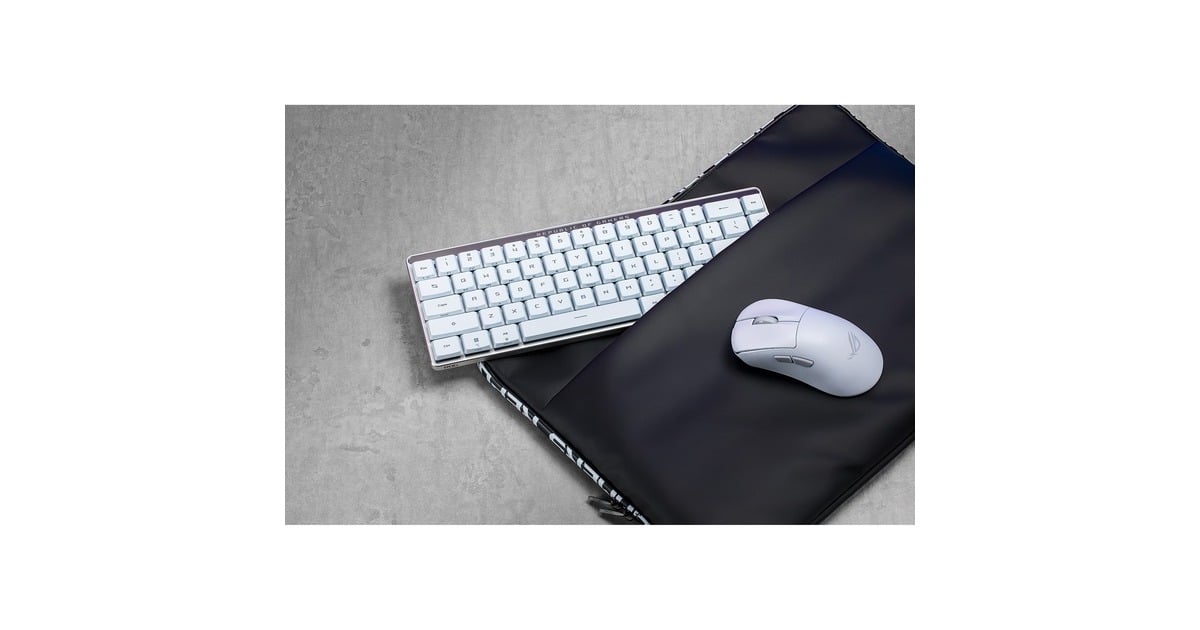 ASUSROG Falchion RX Low Profile, gaming toetsenbord  (Wit, US lay-out, ROG RX Red, RGB leds, 65%, Bluetooth / 2.4GHz / USB)