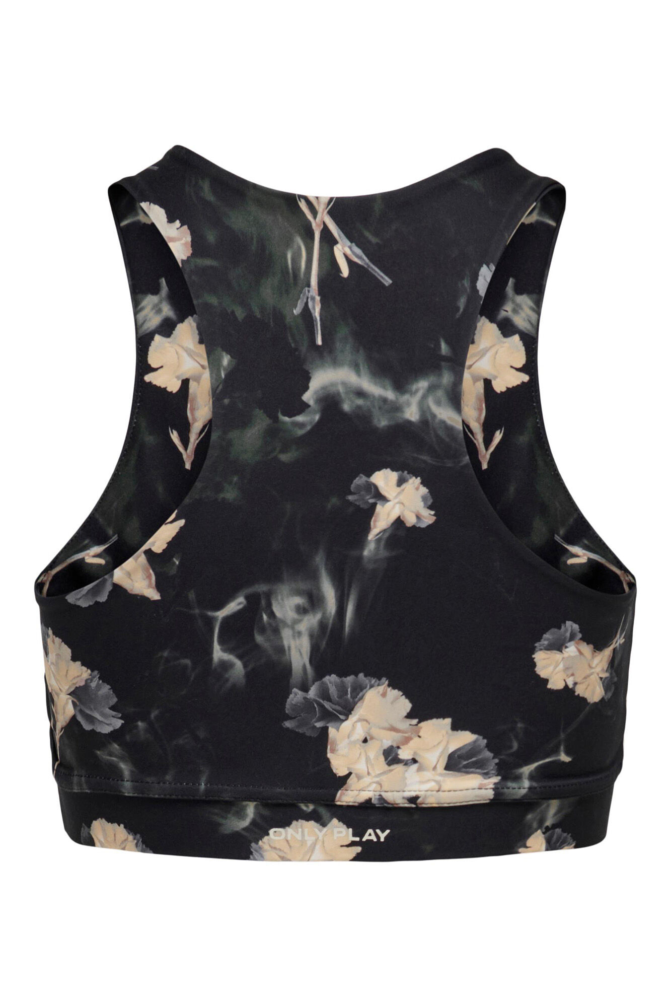 sutiã esportivo com estampa floral