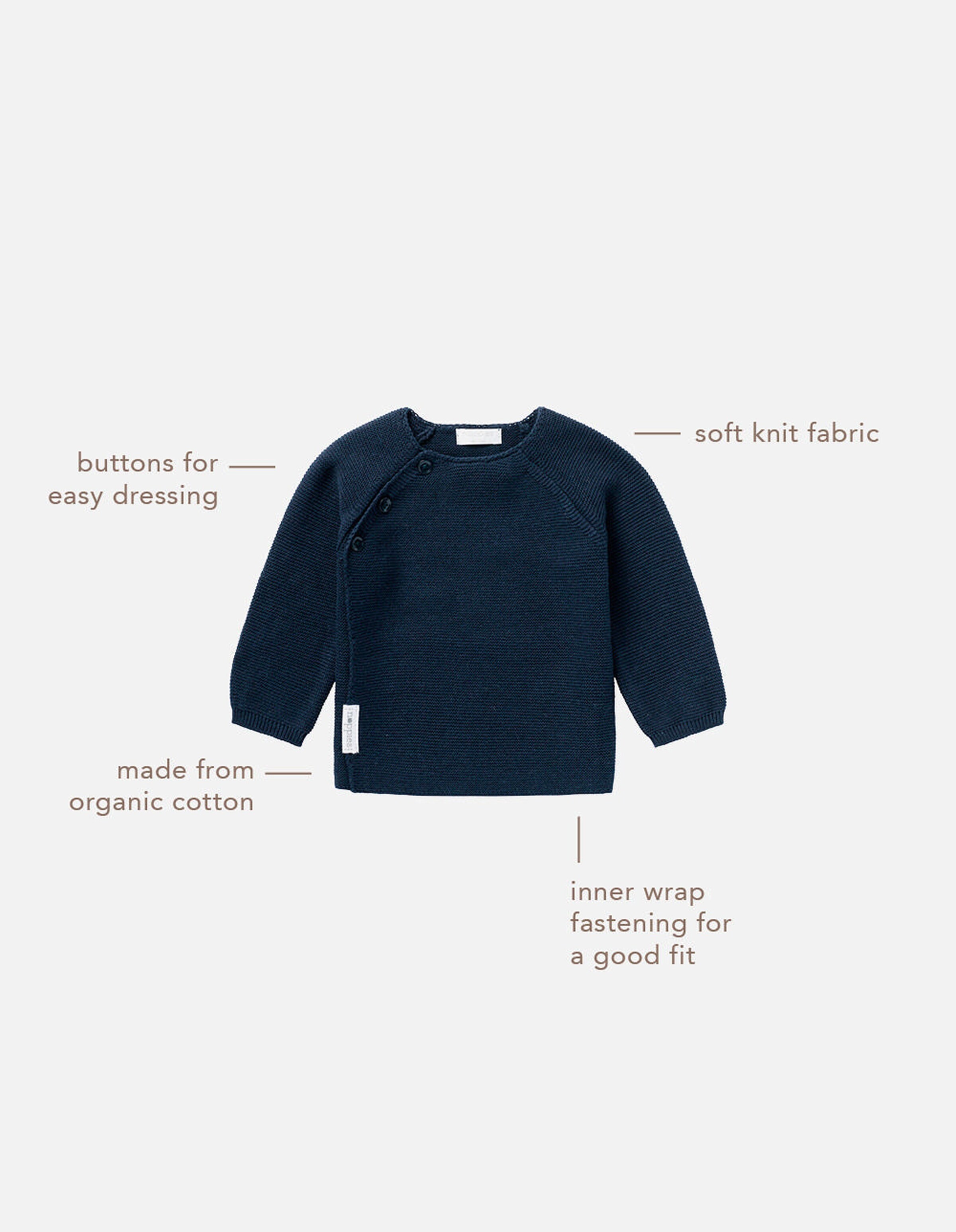 Noppies Baby Strickjacke Pino Navy