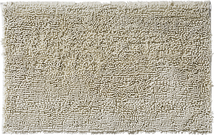 Tapis de bain antidérapant 50x70 cm, ivoire, Levasseur Shiny