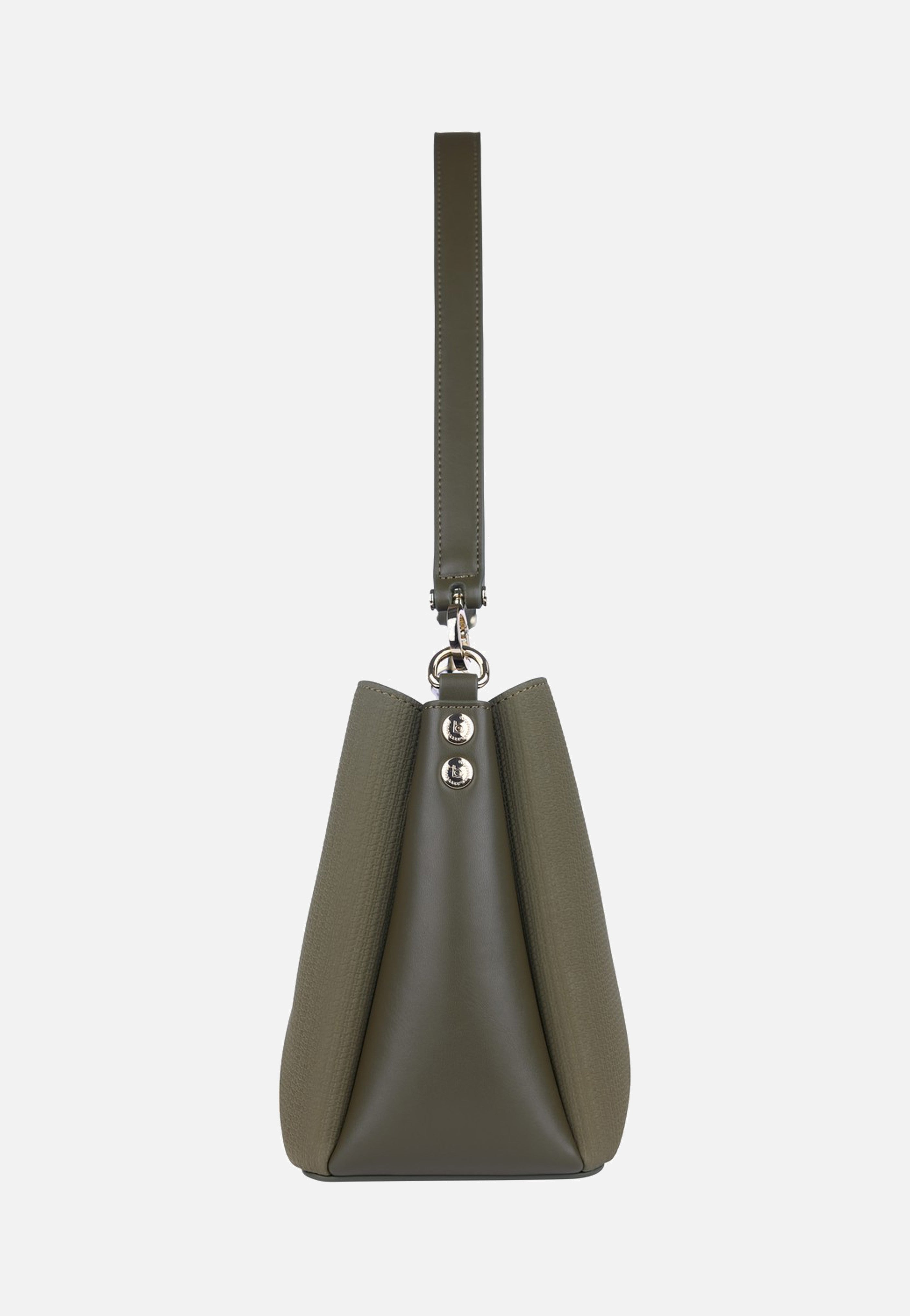 Leah Shoulder Bag M Olive - Umhängetasche