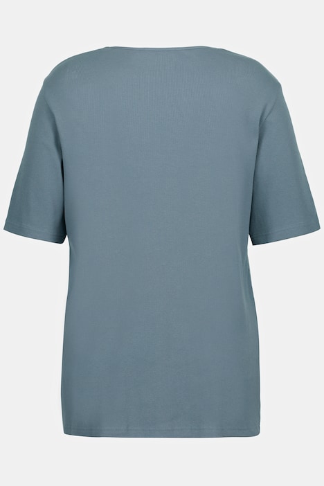 T-Shirt, A-Linie, Rundhals, Halbarm, Biobaumwolle