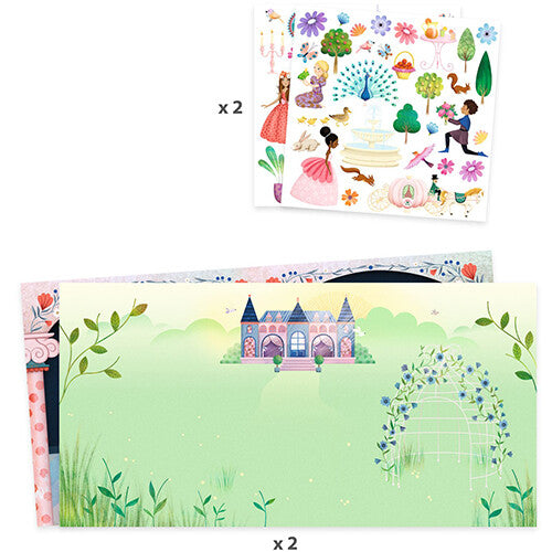 Djeco stickerboek kasteelleven