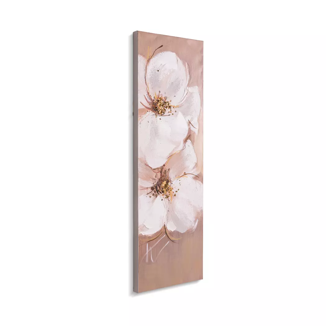 Wandbild 30 x 90 cm Weiße Blüten
