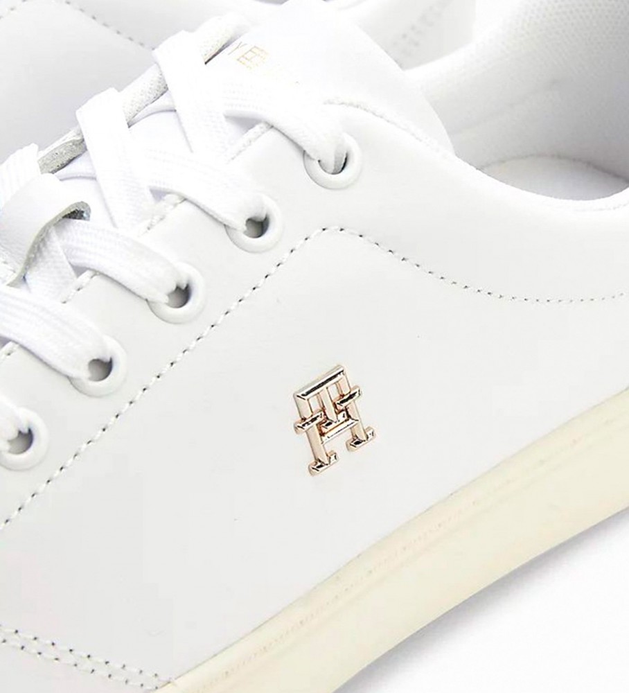 Tênis Tommy Hilfiger Elevated de couro branco