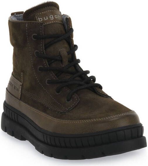 Bugatti Robuuste Groene Leren Veterboot Green Heren