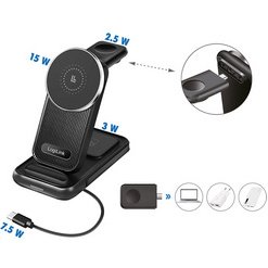 Station de charge 4 en 1, compatible Apple MagSafe