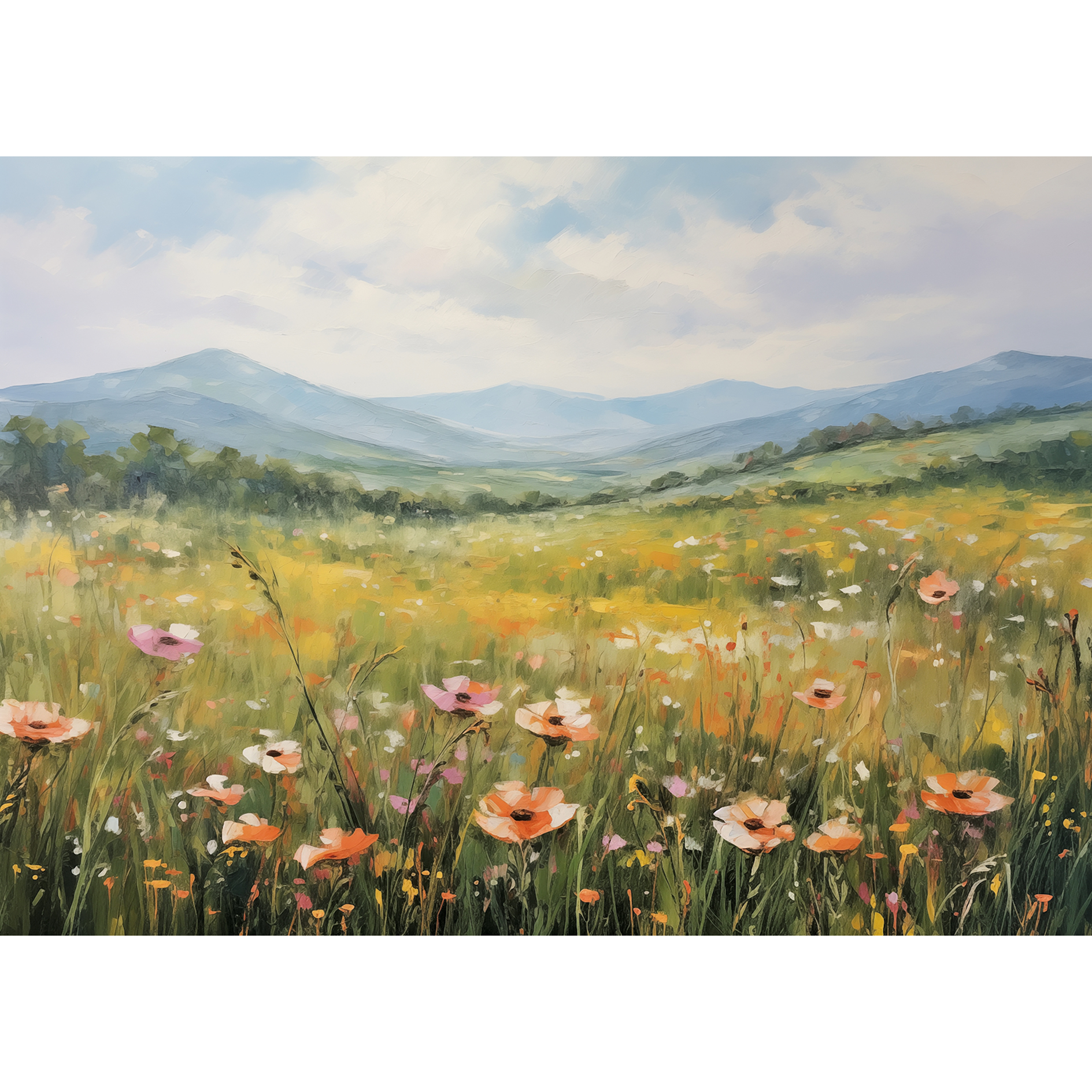 Leinwandbild - bunt - 70x50 cm