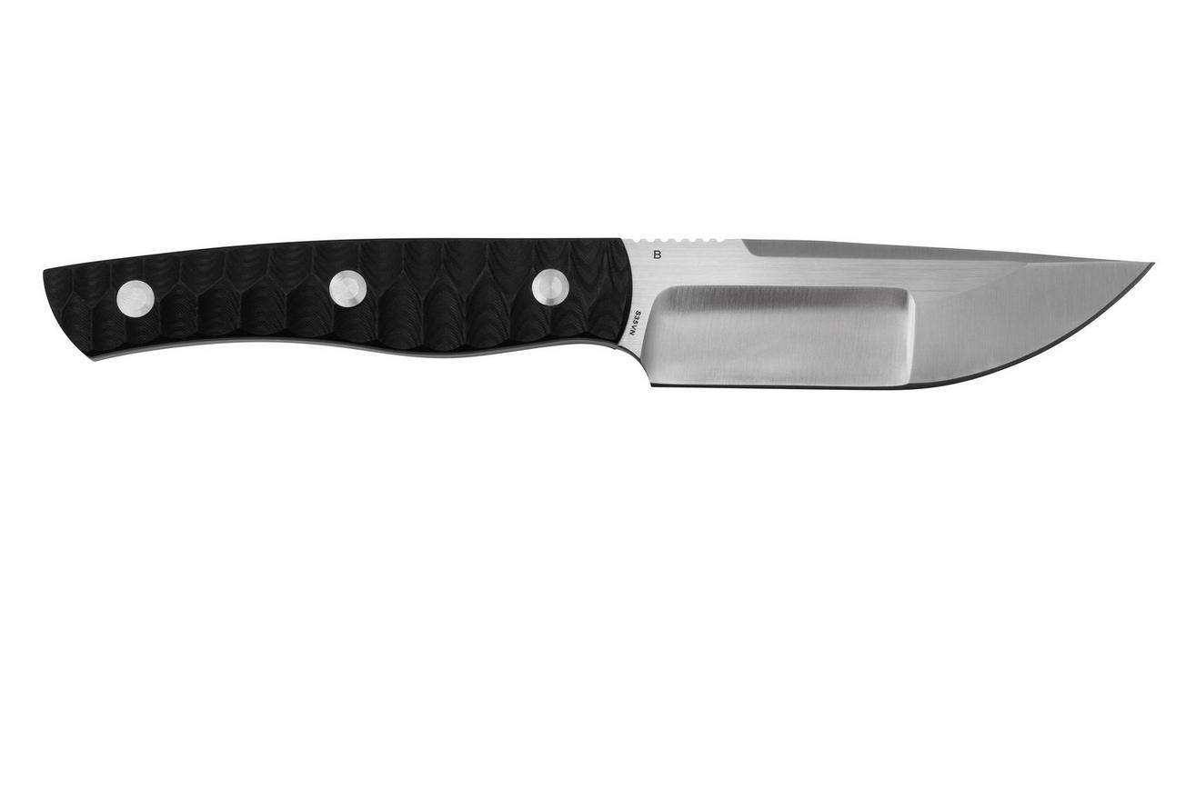 Bestech Heidi Blacksmith #2 Hollow Compound Grind, Satin, Carbon Fiber BFK04A vaststaand mes