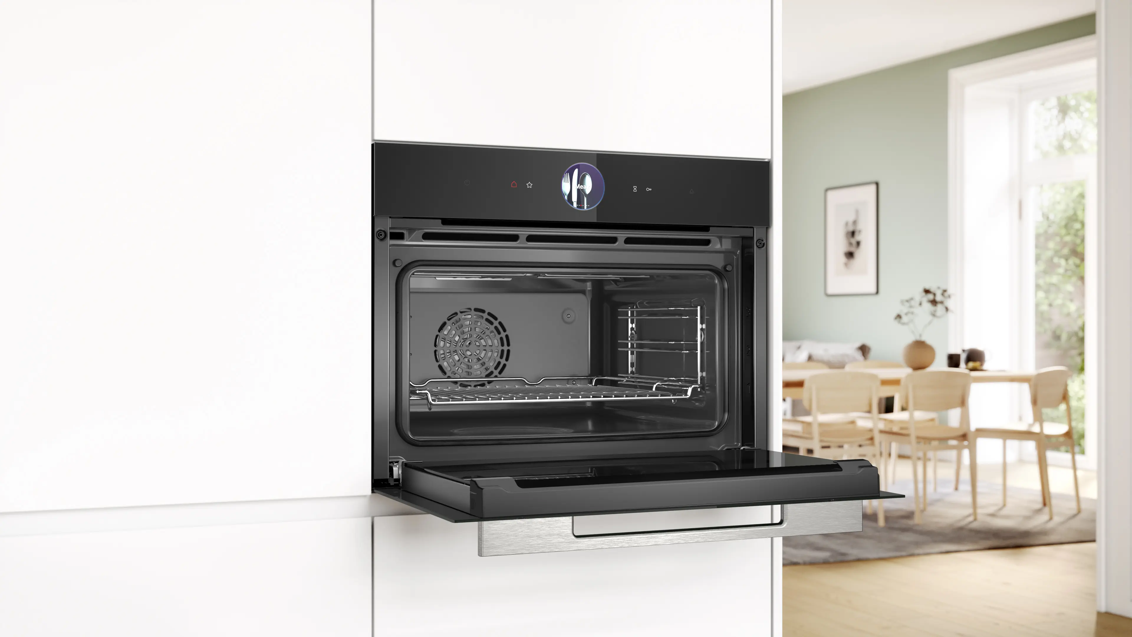 Serie 8 Compacte bakoven met volwaardige stoom 60 x 45 cm Zwart