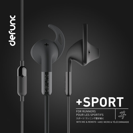Fones de ouvido Defunc + Sport com cabo de 3,5 mm