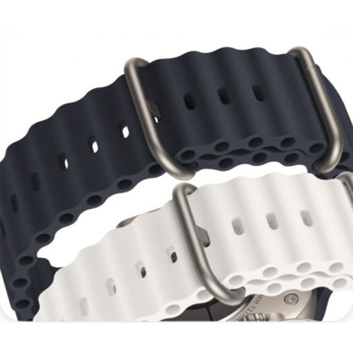 Pulseira de silicone compatível com Apple Watch 42/44/45/49mm Smartek Smtk-ocean