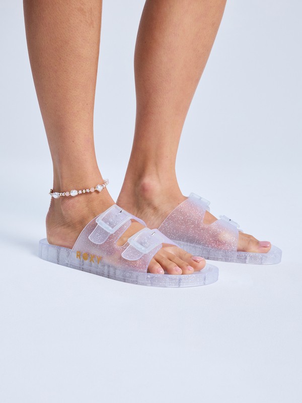 Kattie Glitter Sandales Gris Femme