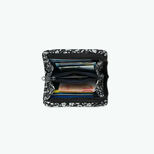 Portefeuille Medium Catane noir et blanc
