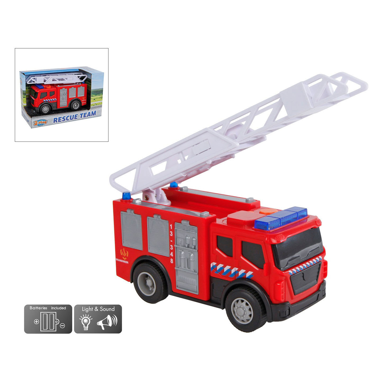 2-Play Brandweer Tankauto NL Licht & Geluid