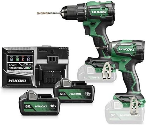 Hikoki - KC18DEWCZ - Accu Combopack - 18 V - 2x 5.0Ah Accu's + Lader - HSC III Koffer