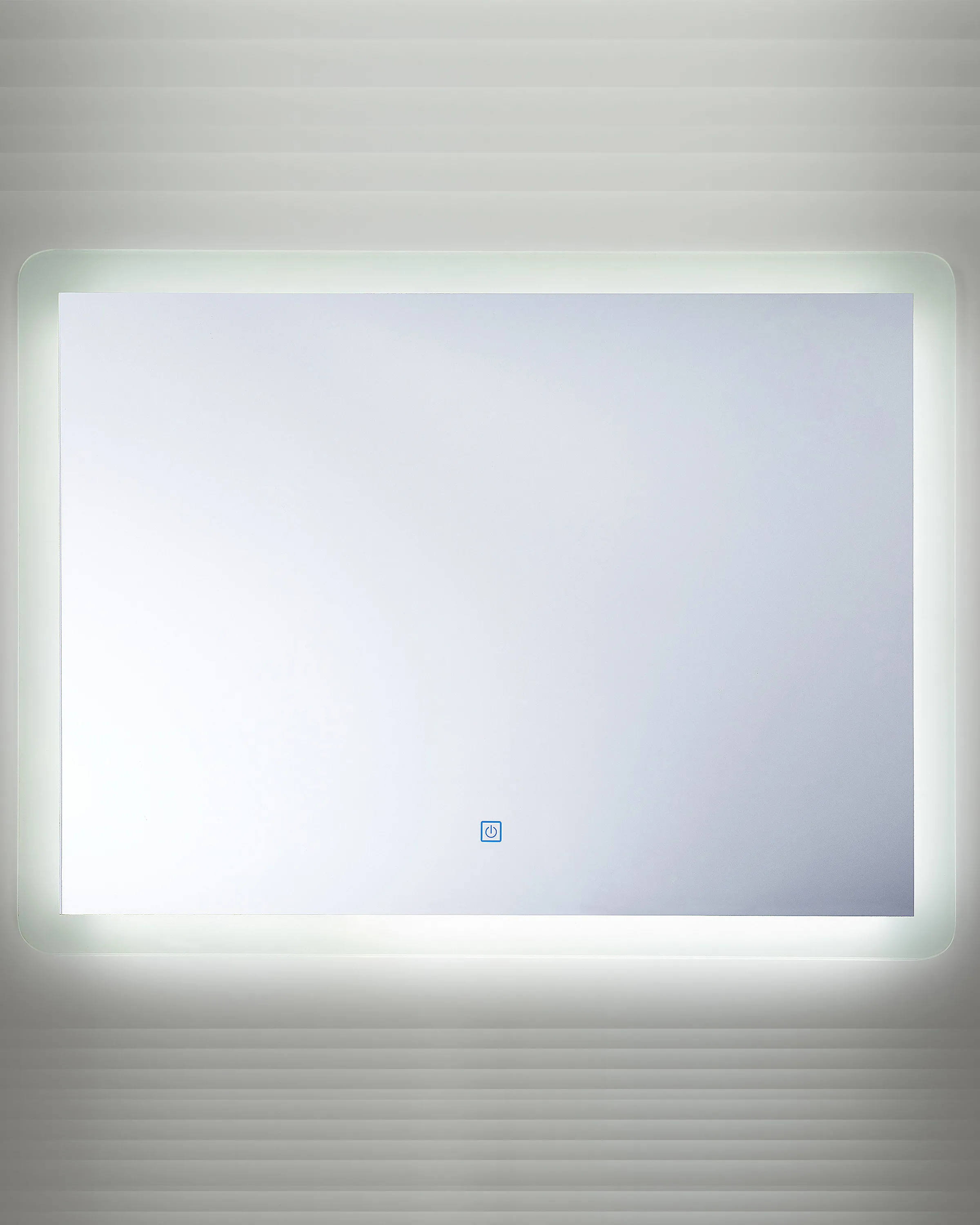 LED badkamerspiegel CORROY 80 cm 60 cm Zilver