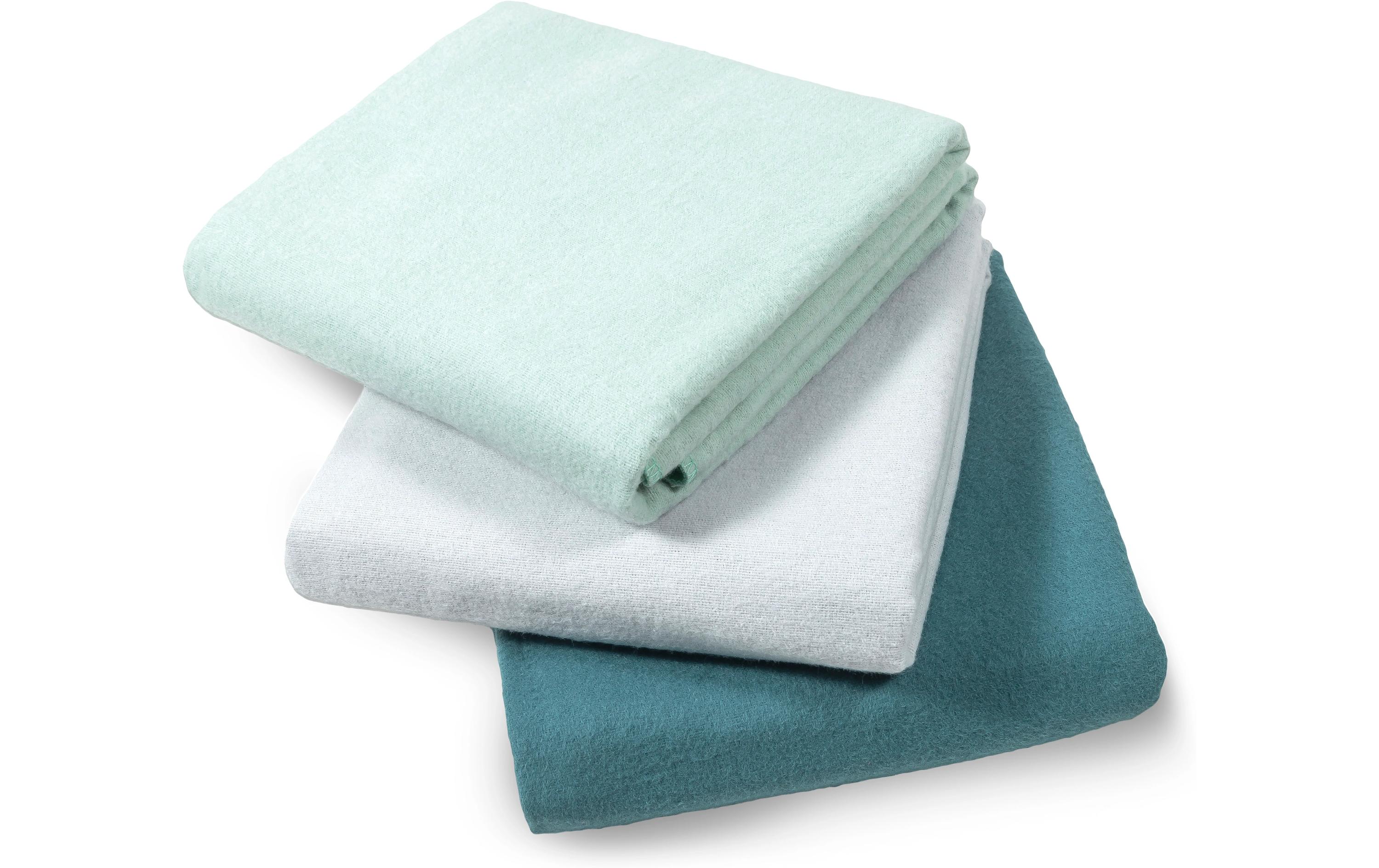 Moltontuch 3-er Set 80 x 80 cm, GrünFlanell Mulltücher Set