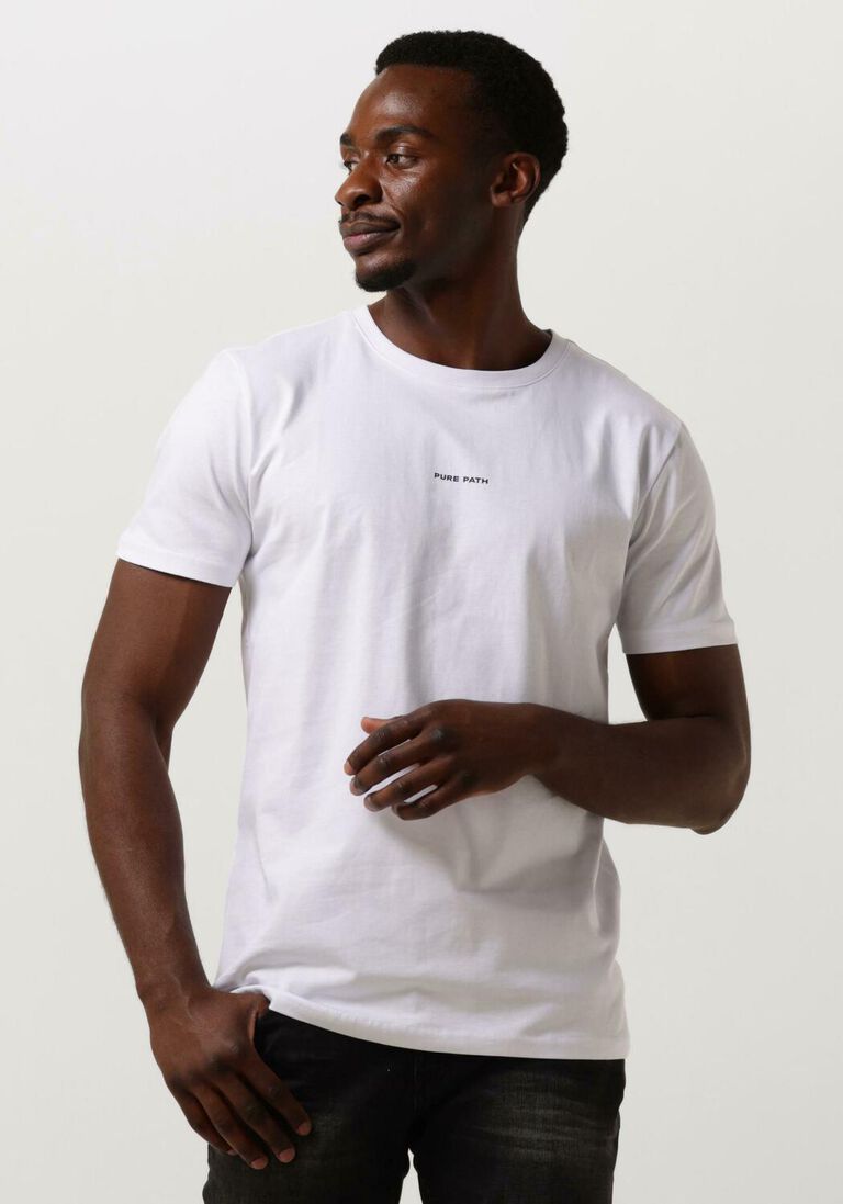 PURE PATH witte pure path t-shirt pure logo t-shirt