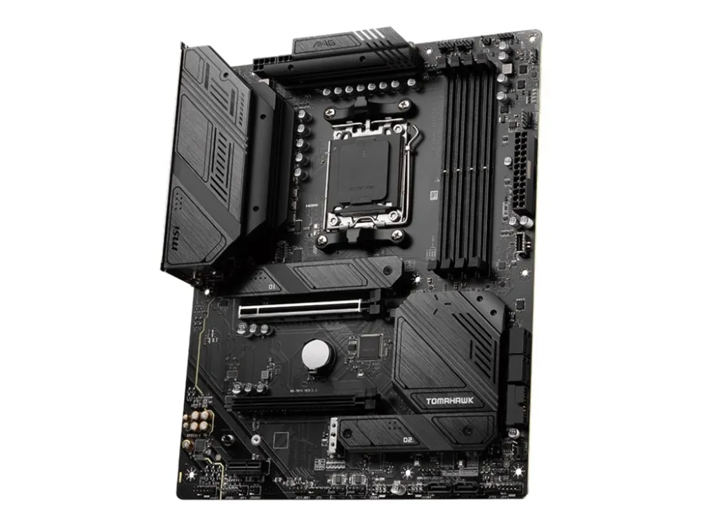 MSI MAG B650 TOMAHAWK WIFI - Bundkort - ATX - Socket AM5 - AMD B650 Chipset - USB 3.2 Gen 1, USB 3.2 Gen 2, USB-C 3.2 Gen2, USB-C 3.2 Gen 2x2 - 2.5 Gigabit LAN, Wi-Fi 6E, Bluetooth - onboard grafik (CPU påkrævet) - HD Audio (8-kanaler)