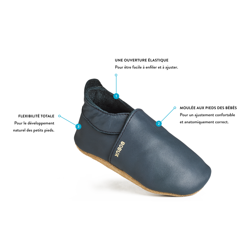 Bobux Bobux chaussons marron avion