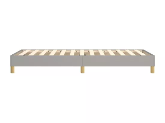Sommier à lattes de lit Gris clair 90x200 cm Tissu