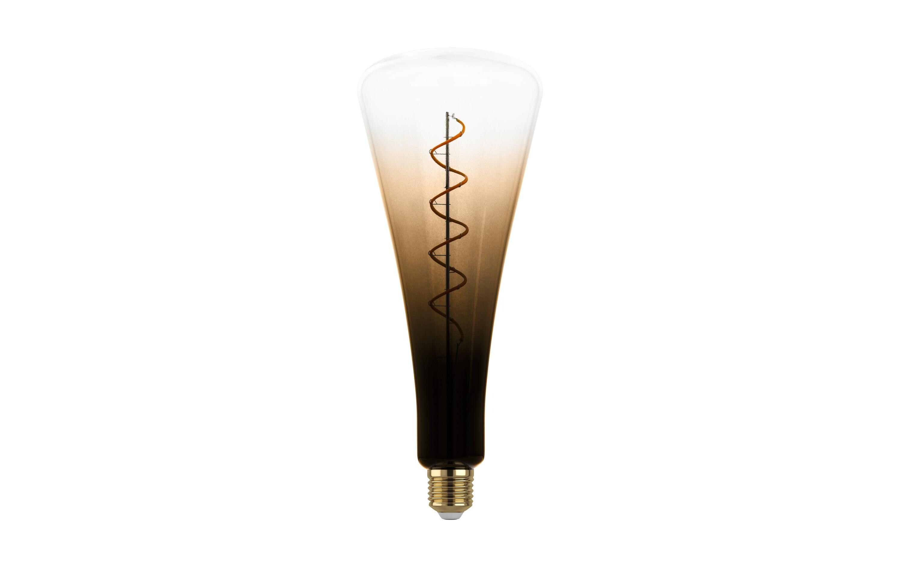 Lampe 4 W E27 Braun-Schwarz-TransparentLampe mit warmweissem Farbton