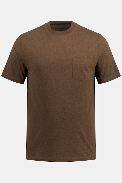 T-Shirt, Halbarm, Brusttasche, Rundhals