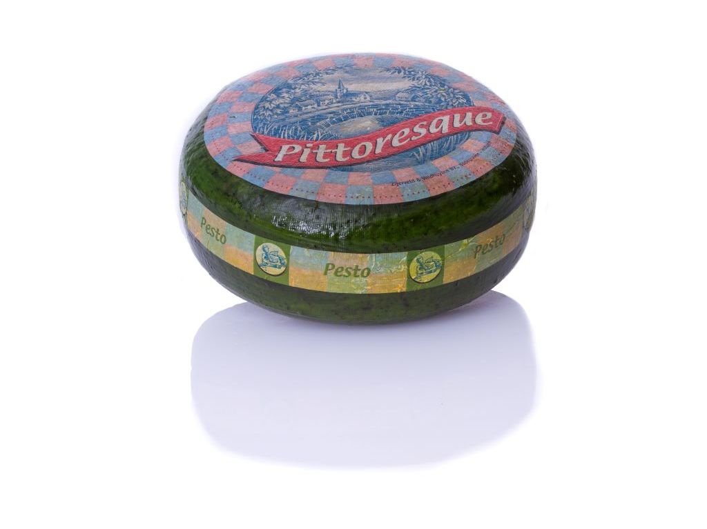 QUEIJO GOUDA PITTORSQUE PESTO VERDE KG