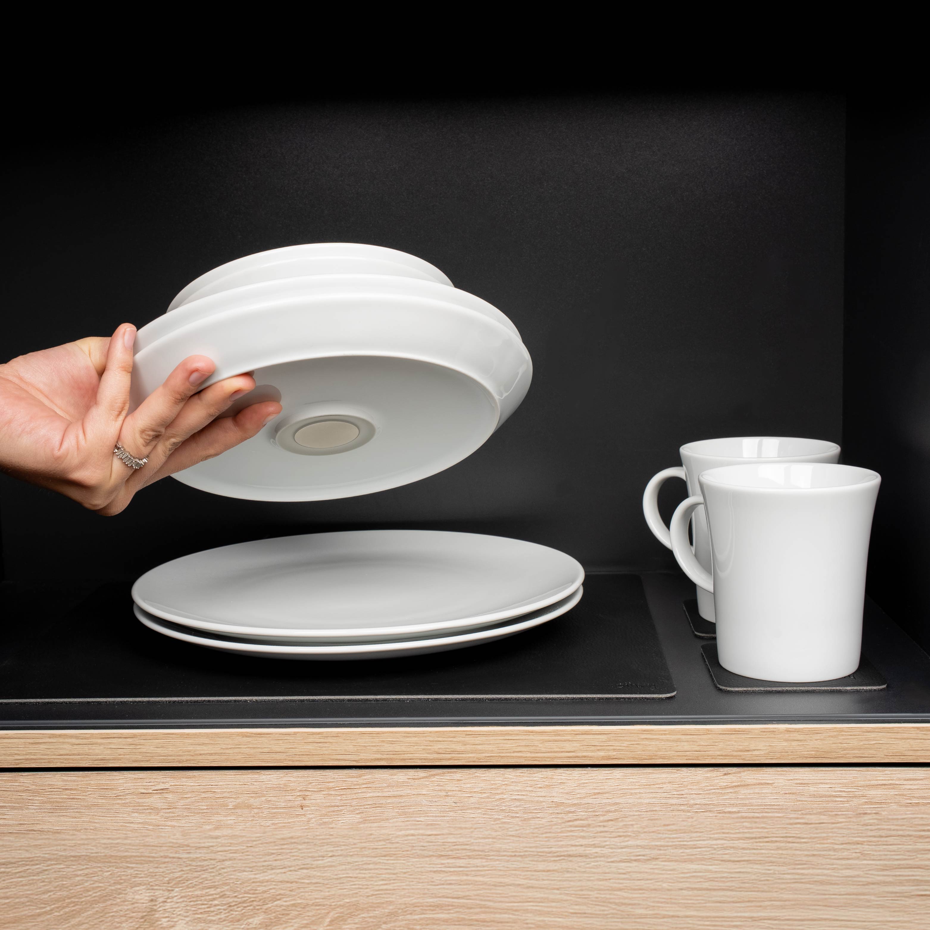 Silwy Classic 11-delig magnetisch porseleinen serviesset - White