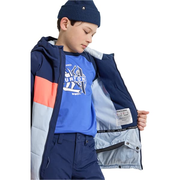 Veste snowboard BURTON B ROPEDROP JK DRESS BLUE/BALLAD BLUE/TETRA ORANGE